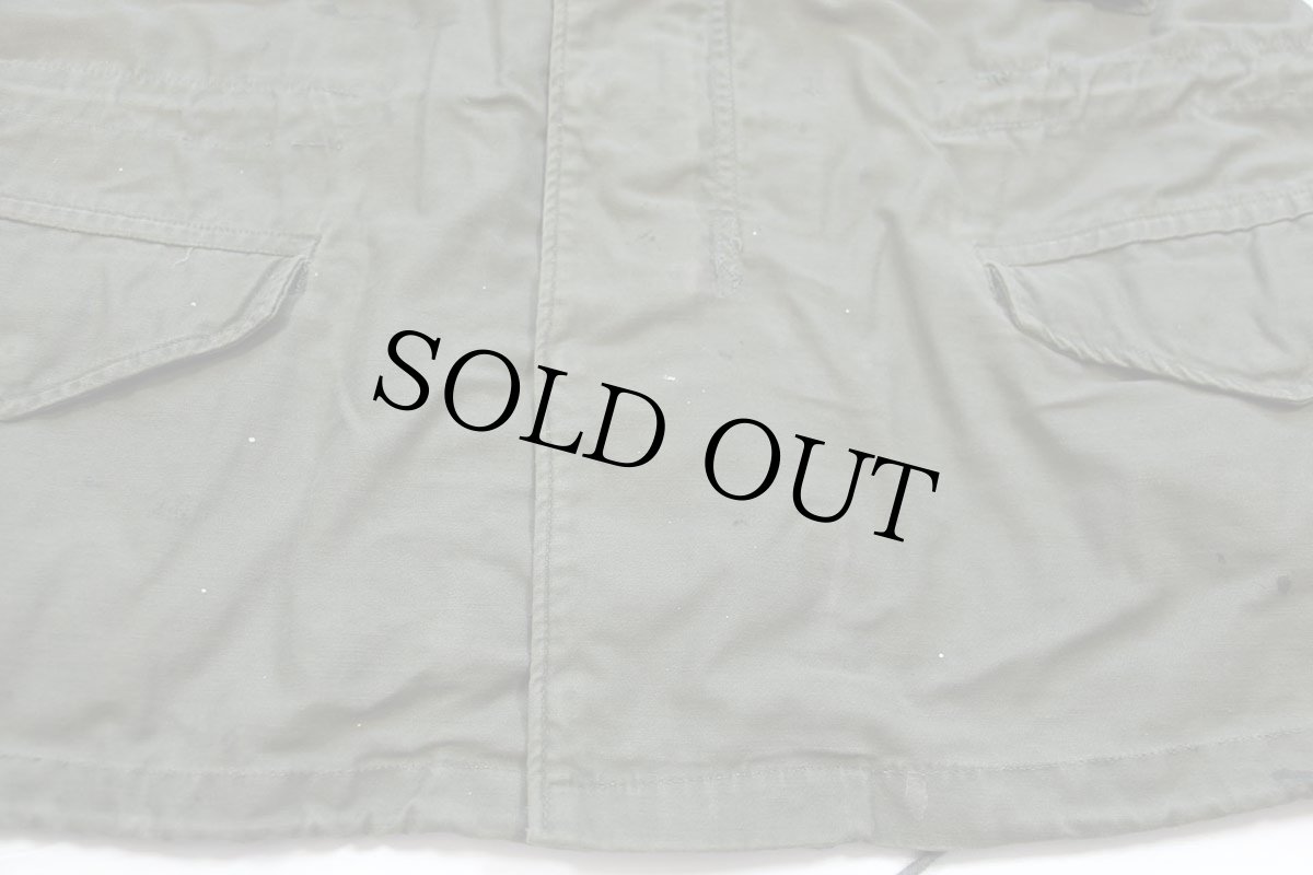 画像7: 70s 米軍 U.S.ARMY ペンキ飛び M-65 フィールドジャケット オリーブグリーン L-S★ALPHAアルファ (7)