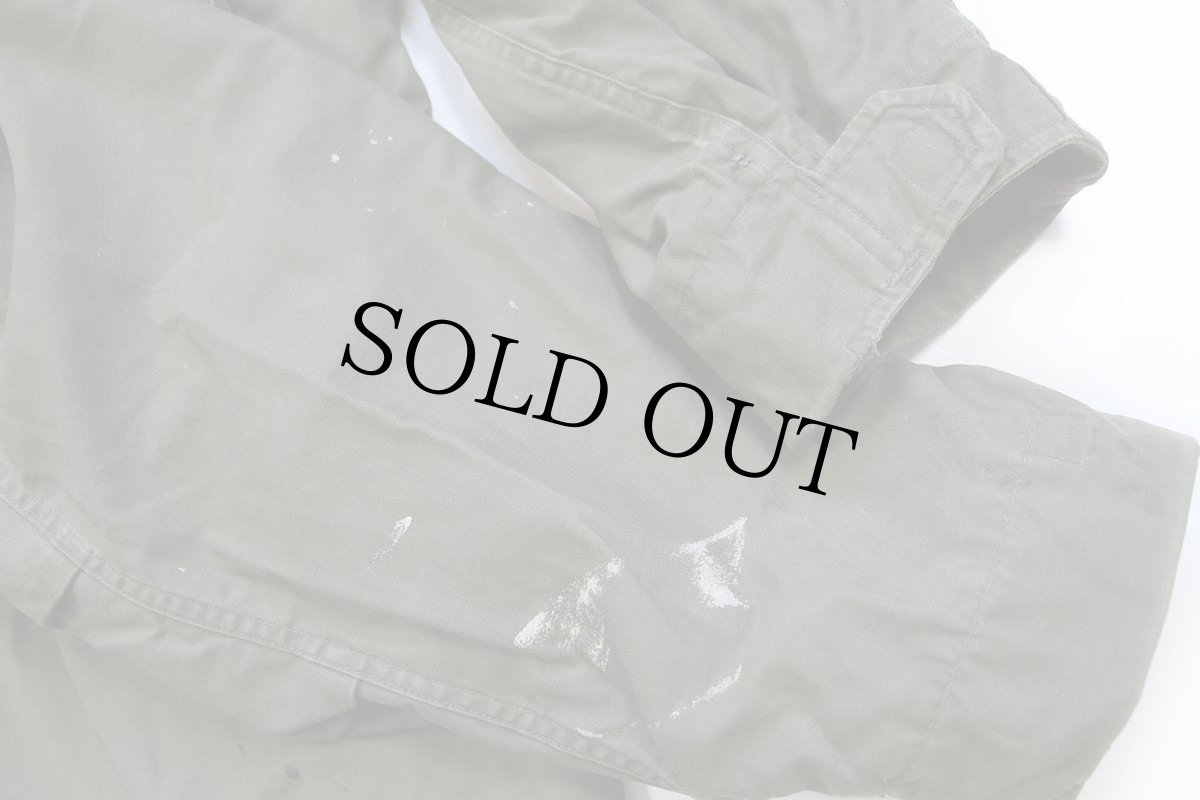 画像8: 70s 米軍 U.S.ARMY ペンキ飛び M-65 フィールドジャケット オリーブグリーン L-S★ALPHAアルファ (8)