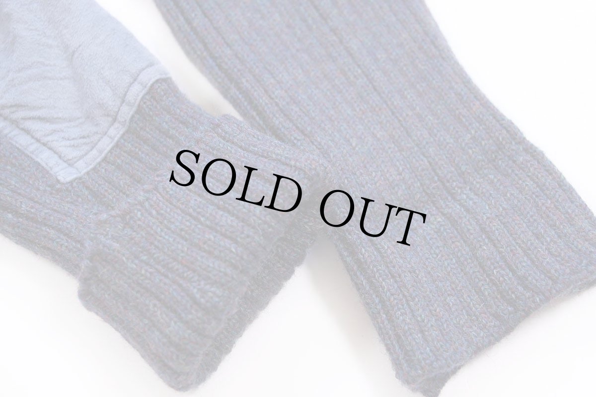 画像6: 80s 英国製 L.L.Bean ウールニット コマンドセーター ネイビー ミックス L (6)