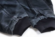 画像7: 00s carharttカーハート キルティングライナー ダック地 アクティブジャケット パーカー 黒 フェード 特大 (7)