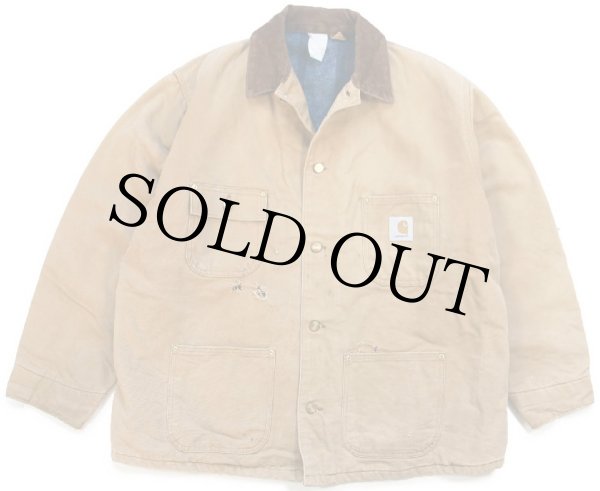 90s carharttカーハート ダメージ ブランケットライナー ダック地