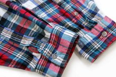 画像6: 90s EddieBauerエディーバウアー Bainbridge Flannel チェック コットン ライトネルシャツ XL (6)