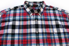 画像3: 90s EddieBauerエディーバウアー Bainbridge Flannel チェック コットン ライトネルシャツ XL (3)