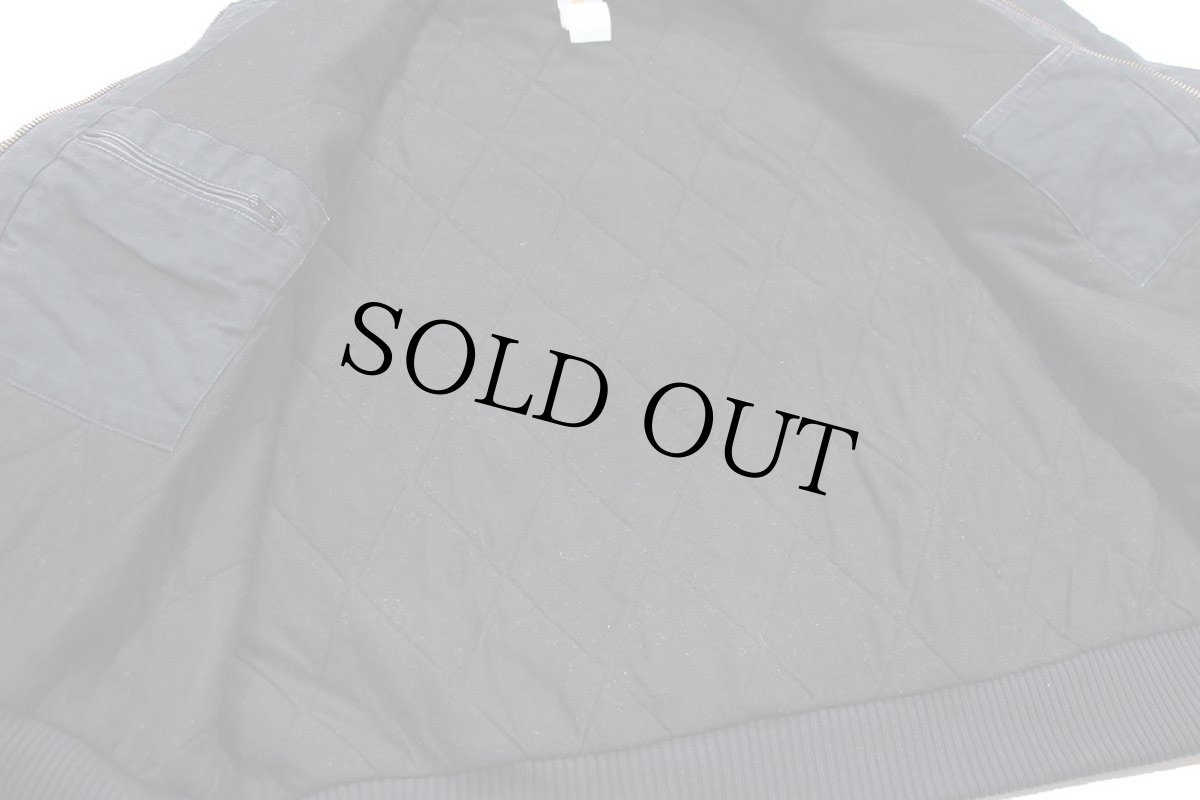 画像5: 00s carharttカーハート キルティングライナー ダック地 アクティブジャケット パーカー 黒 フェード 特大 (5)