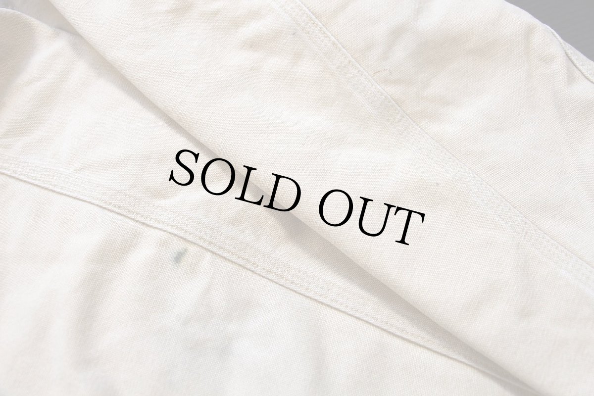 画像7: 90s USA製 carharttカーハート ivomec刺繍 ブランケットライナー ダック地 デトロイトジャケット 薄茶 L-R (7)