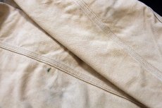 画像7: 90s USA製 carharttカーハート ivomec刺繍 ブランケットライナー ダック地 デトロイトジャケット 薄茶 L-R (7)