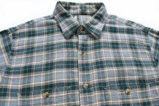 画像3: 90s L.L.Bean チェック コットン フランネルシャツ M (3)