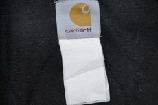 画像4: 00s carharttカーハート キルティングライナー ダック地 アクティブジャケット パーカー 黒 フェード 特大 (4)