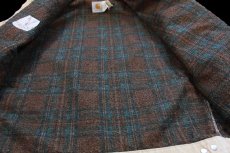 画像5: 90s USA製 carharttカーハート ivomec刺繍 ブランケットライナー ダック地 デトロイトジャケット 薄茶 L-R (5)