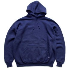 画像1: 90s メキシコ製 RUSSELLラッセル 無地 スウェットパーカー 紺 XL★G フーディー ブランク (1)
