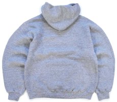 画像2: 80s USA製 RUSSELLラッセル 無地 スウェットパーカー 杢グレー M★フーディー ブランク (2)