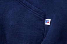 画像5: 90s メキシコ製 RUSSELLラッセル 無地 スウェットパーカー 紺 M★F フーディー ブランク (5)