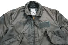 画像3: 80s 米軍 USAF CWU-36/P フライトジャケット 初期型 セージグリーン フェード M (3)