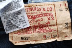 画像5: Levi'sリーバイス 501 ブラック デニムパンツ W32 L30★SDP4356 (5)