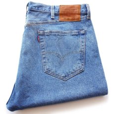 画像1: メキシコ製 LEVI'Sリーバイス PREMIUM 501'93 BIGE USED加工 ストレッチ デニムパンツ W38★SDP4354 (1)