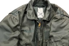 画像6: 80s 米軍 USAF CWU-36/P フライトジャケット 初期型 セージグリーン フェード M (6)