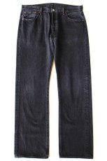 画像2: ポーランド製 Levi'sリーバイス 501 ブラック デニムパンツ W36 L32★SDP4358 ユーロ (2)
