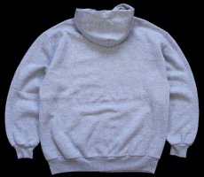 画像2: 90s USA製 RUSSELLラッセル 無地 スウェットパーカー 杢グレー L★K フーディー ブランク (2)