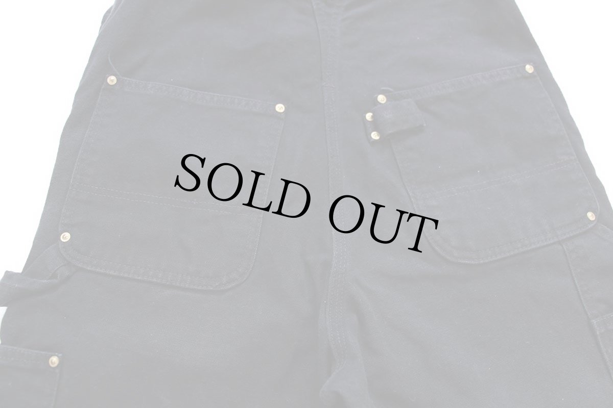 画像6: carharttカーハート ダブルニー ダック地 オーバーオール 黒 W32 L30 (6)