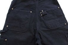 画像6: carharttカーハート ダブルニー ダック地 オーバーオール 黒 W32 L30 (6)