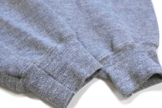 画像6: 80s USA製 RUSSELLラッセル 無地 スウェットパーカー 杢グレー M★フーディー ブランク (6)