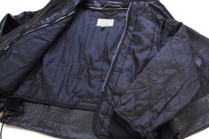 画像6: 90s USA製 TAYLOR'S LEATHERWEAR Thinsulateキルティングライナー サイドレースアップ レザージャケット 黒 50 (6)