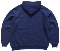 画像2: 90s メキシコ製 RUSSELLラッセル 無地 スウェットパーカー 紺 XL★L フーディー ブランク (2)