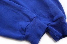 画像6: 90s メキシコ製 RUSSELLラッセル 無地 スウェットパーカー 青 フェード XL★フーディー ブランク (6)