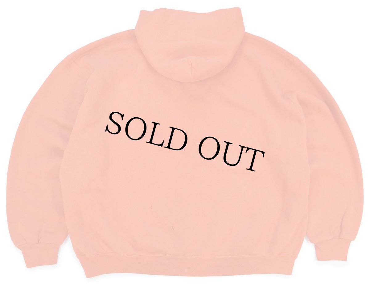 画像2: 90s メキシコ製 RUSSELLラッセル 無地 スウェットパーカー オレンジ XL★フーディー ブランク (2)