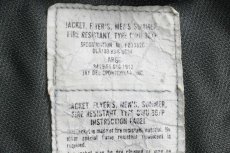 画像4: 80s 米軍 USAF CWU-36/P パッチ付き アラミド フライトジャケット セージグリーン L (4)