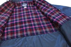 画像5: 80s USA製 Woolrichウールリッチ タータンチェック ウールライナー マウンテンパーカー 紺 M (5)