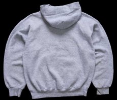 画像2: 90s USA製 RUSSELLラッセル 無地 スウェットパーカー 杢グレー M★I フーディー ブランク (2)
