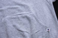 画像5: 90s メキシコ製 RUSSELLラッセル 無地 スウェットパーカー 杢グレー L★J フーディー ブランク (5)