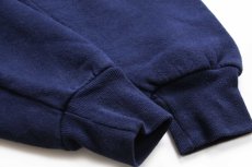 画像6: 90s メキシコ製 RUSSELLラッセル 無地 スウェットパーカー 紺 XL★G フーディー ブランク (6)