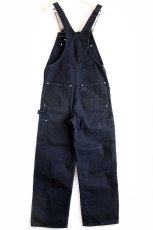 画像3: carharttカーハート ダブルニー ダック地 オーバーオール 黒 W32 L30 (3)