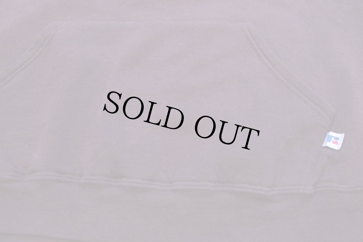 画像5: 90s メキシコ製 RUSSELLラッセル 無地 スウェットパーカー 紫 L★フーディー ブランク (5)