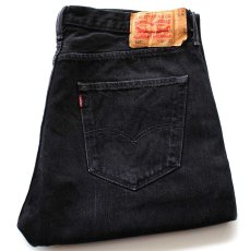画像1: ポーランド製 Levi'sリーバイス 501 ブラック デニムパンツ W36 L32★SDP4358 ユーロ (1)