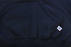 画像5: 90s メキシコ製 RUSSELLラッセル 無地 スウェットパーカー 黒 M★C フーディー ブランク (5)