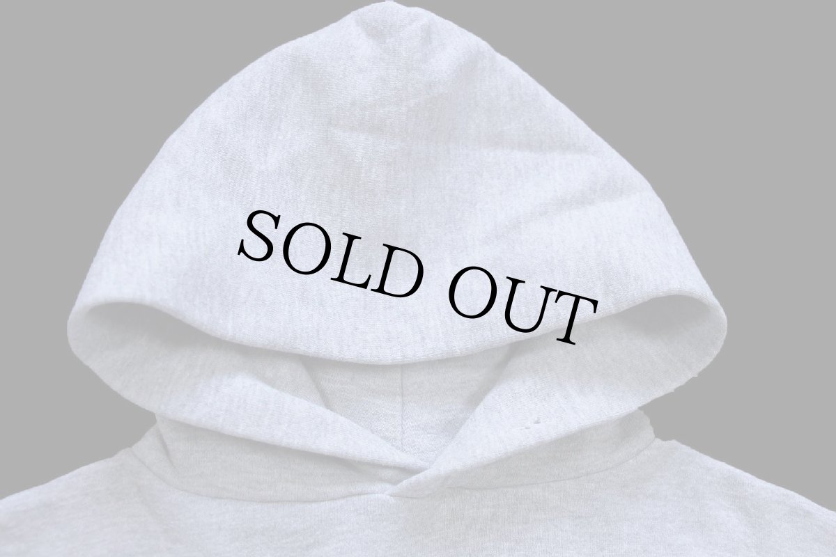 画像3: 90s メキシコ製 RUSSELLラッセル 無地 スウェットパーカー 杢グレー L★J フーディー ブランク (3)