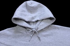 画像3: 90s USA製 RUSSELLラッセル 無地 スウェットパーカー 杢グレー L★K フーディー ブランク (3)