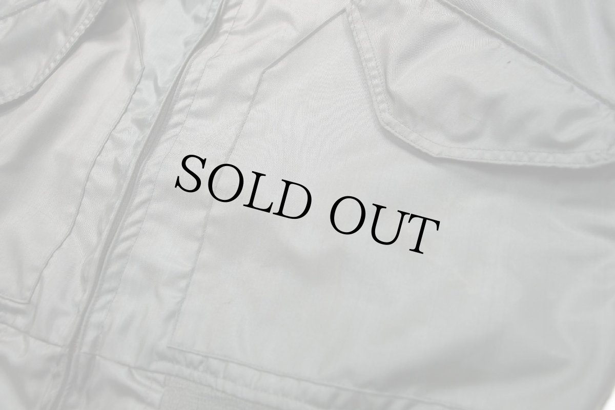 画像7: 80s 米軍 USAF CWU-36/P フライトジャケット 初期型 セージグリーン フェード M (7)