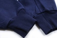 画像6: 90s メキシコ製 RUSSELLラッセル 無地 スウェットパーカー 紺 L★H フーディー ブランク (6)