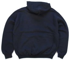 画像2: 90s メキシコ製 RUSSELLラッセル 無地 スウェットパーカー 黒 M★C フーディー ブランク (2)