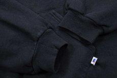 画像5: 90s USA製 RUSSELLラッセル 無地 スウェットパーカー 黒 XL★E フーディー ブランク (5)