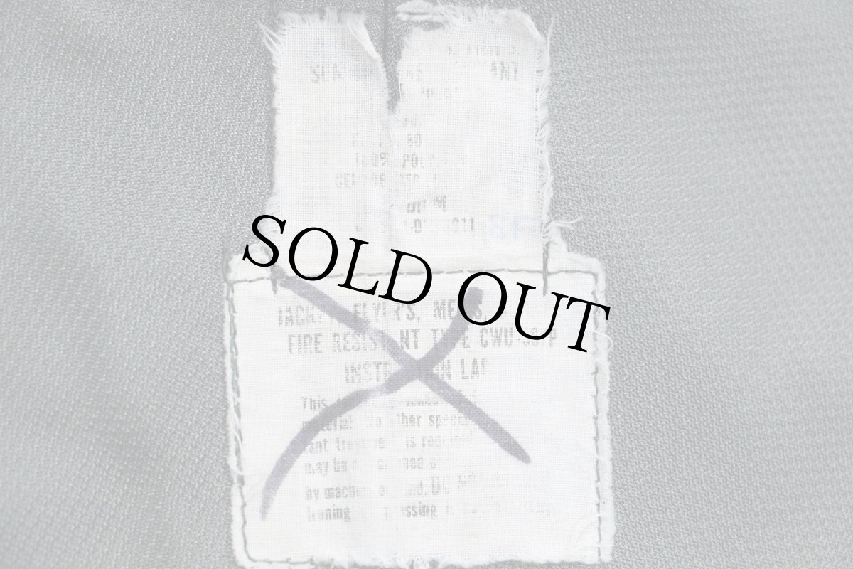 画像4: 80s 米軍 USAF CWU-36/P フライトジャケット 初期型 セージグリーン フェード M (4)