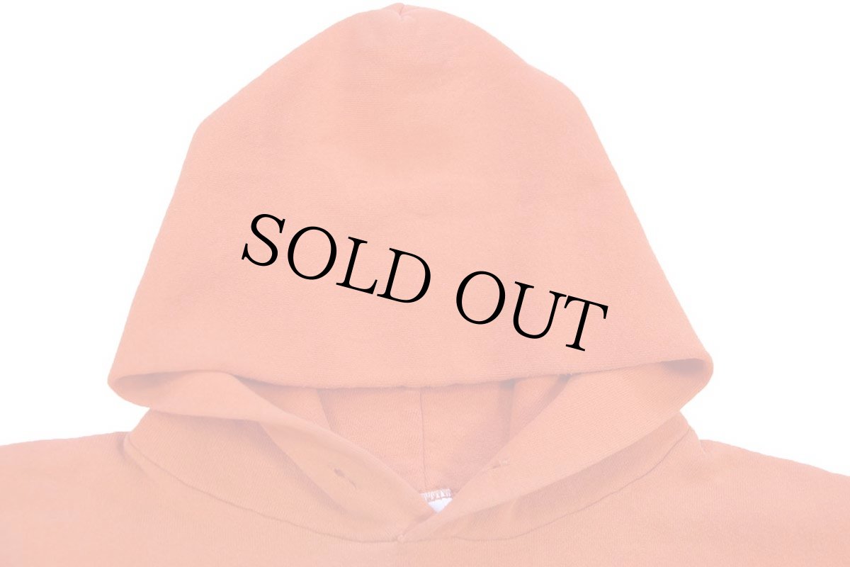 画像3: 90s メキシコ製 RUSSELLラッセル 無地 スウェットパーカー オレンジ XL★フーディー ブランク (3)