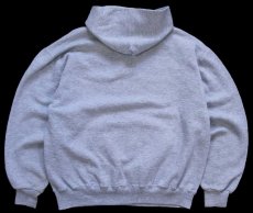 画像2: 90s メキシコ製 RUSSELLラッセル 無地 スウェットパーカー 杢グレー L★J フーディー ブランク (2)