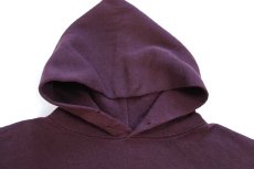 画像3: 90s メキシコ製 RUSSELLラッセル 無地 スウェットパーカー 紫 L★フーディー ブランク (3)