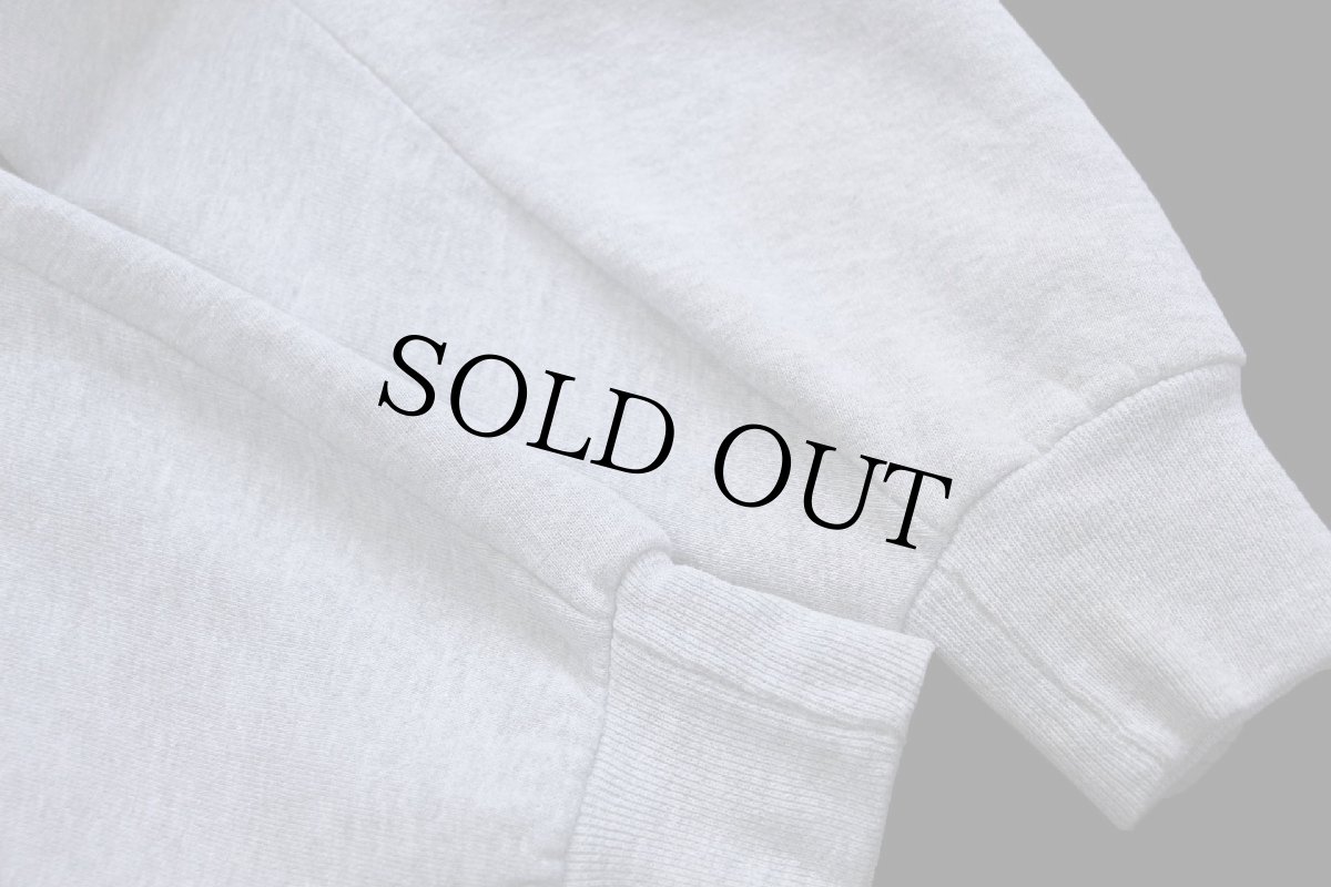 画像6: 90s メキシコ製 RUSSELLラッセル 無地 スウェットパーカー 杢グレー L★J フーディー ブランク (6)