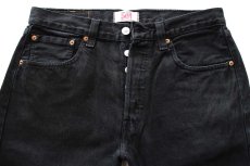 画像4: Levi'sリーバイス 501 ブラック デニムパンツ W32 L30★SDP4357 (4)